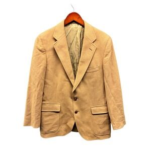 Polo University by Ralph Lauren Men's 40R Camel Hair Blazer Tan Coat Scotland